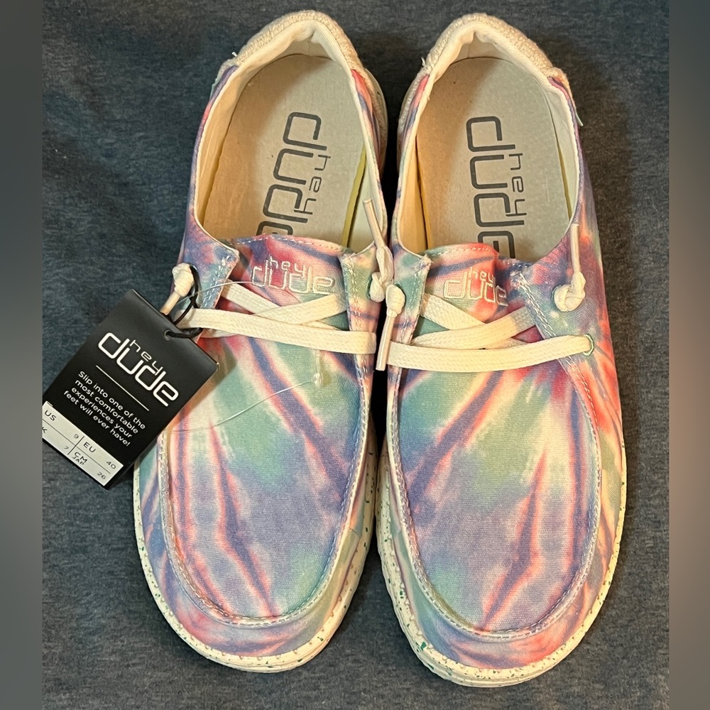 Hey Dude Multicolor Tie-Dye Shoes